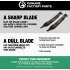 Genuine Factory Parts 50 In. Ultra High-Lift Blade Set (3-Piece) Image 4