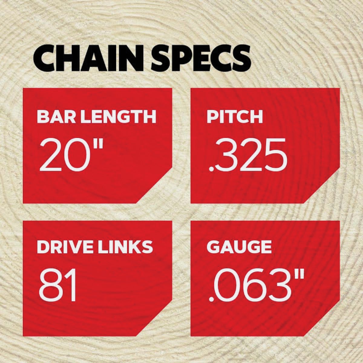 Oregon AdvanceCut 20 In. 81 Drive Links Bar & L81 Chain Replacement Combo Image 2