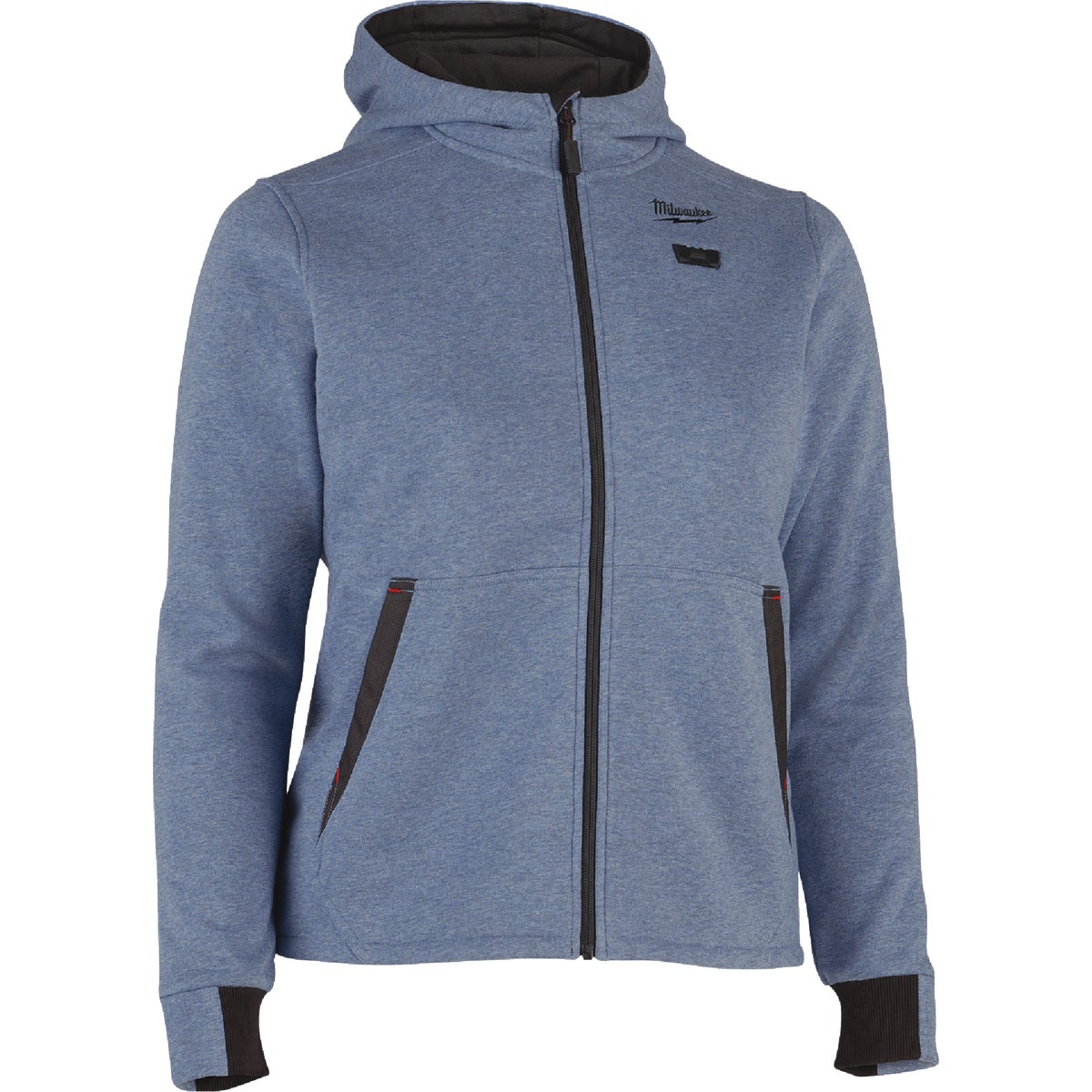 Milwaukee M12 Women's Large Blue Full-Zip Heated Hoodie Kit Image 7
