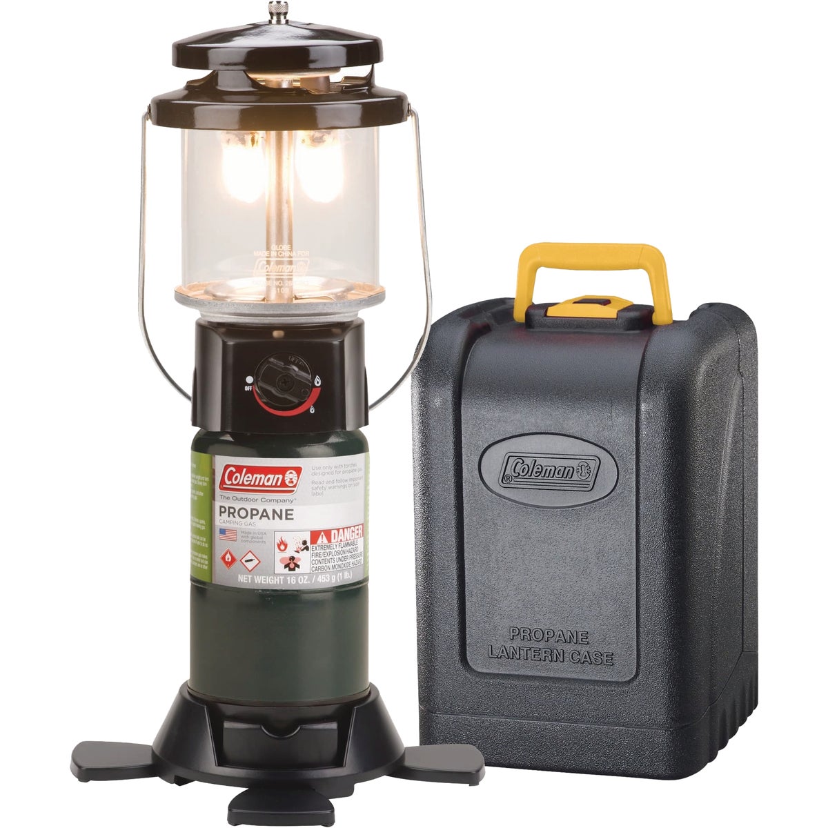 Coleman 1000 Lm. Deluxe Propane Lantern with Carry Case