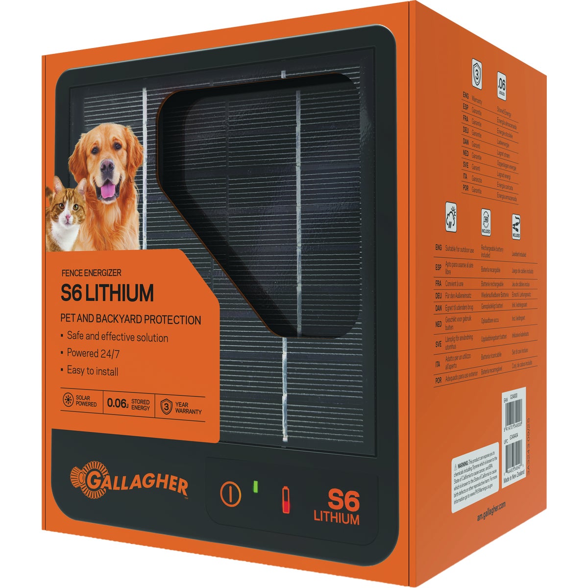 Gallagher S6 Solar Energizer