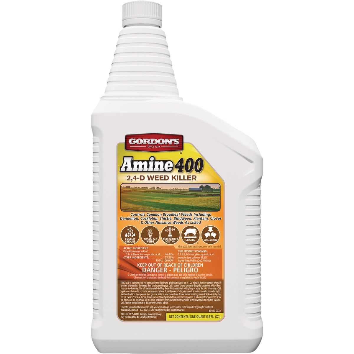 Gordon's Amine 400 1 Qt. Concentrate 2,4-D Weed Killer Image 1
