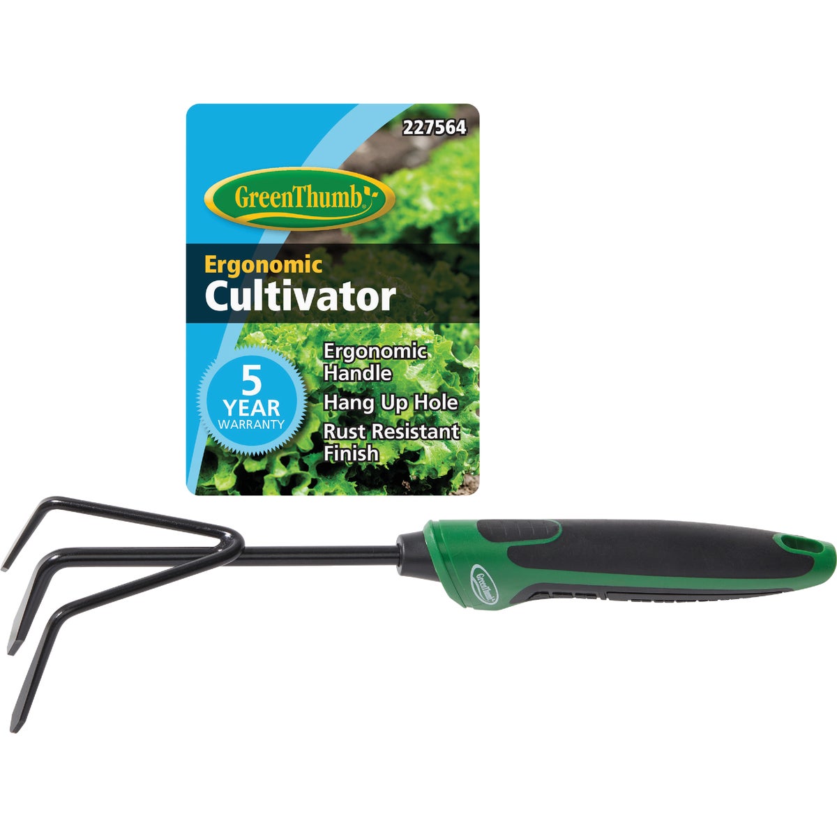 Green Thumb Medium Duty Carbon Steel Cultivator Image 2