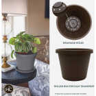 HC Companies 10 In. Black Classic Planter Image 2