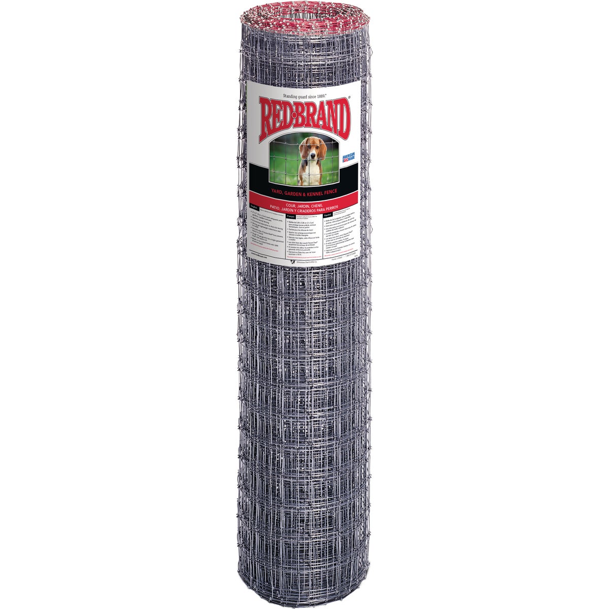 Redbrand 48 In. H. x 100 Ft. L. Galvanized Steel Class 1 Square Deal Yard Garden Kennel Fence