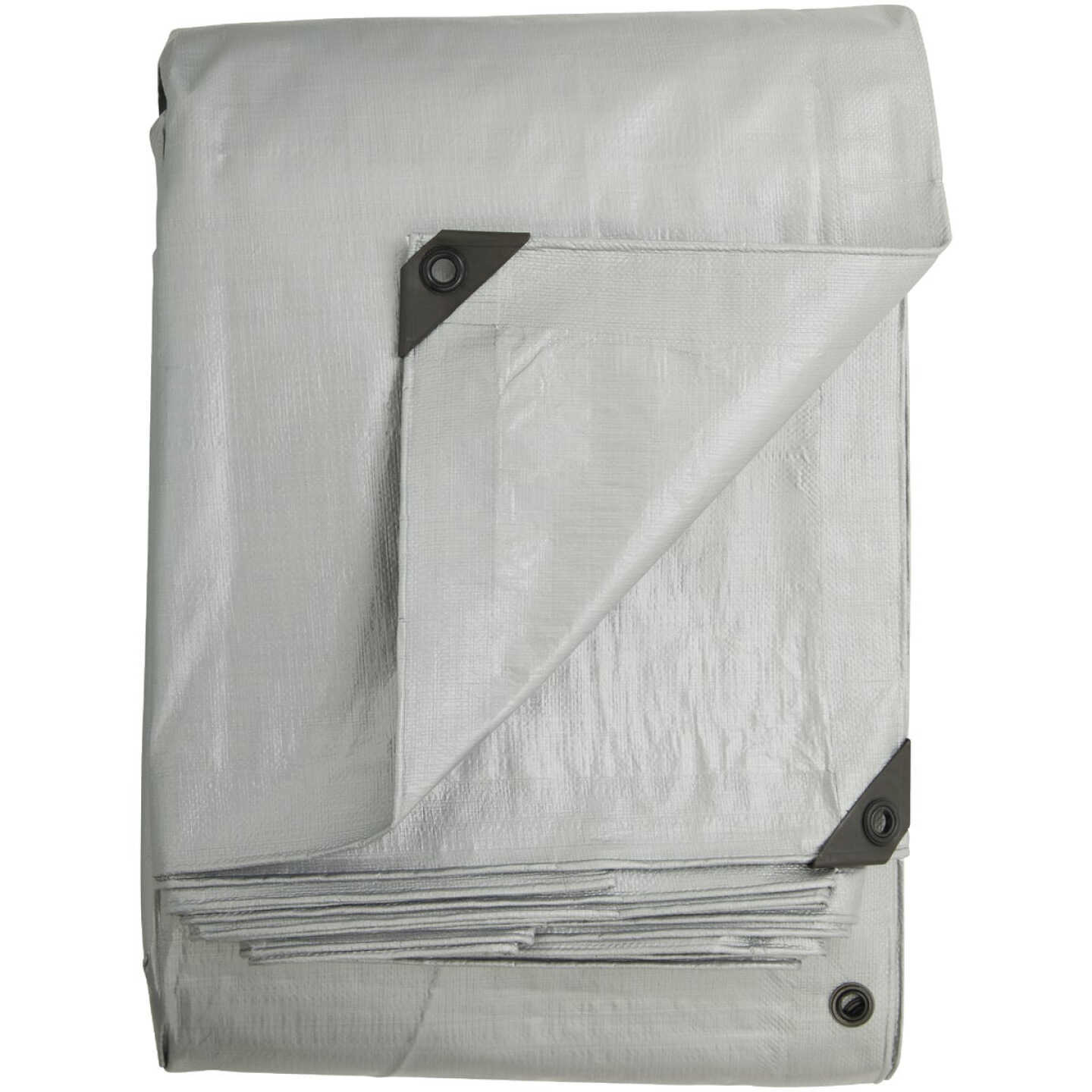Do it Best Silver Woven 20 Ft. x 30 Ft. Heavy Duty Poly Tarp Image 2