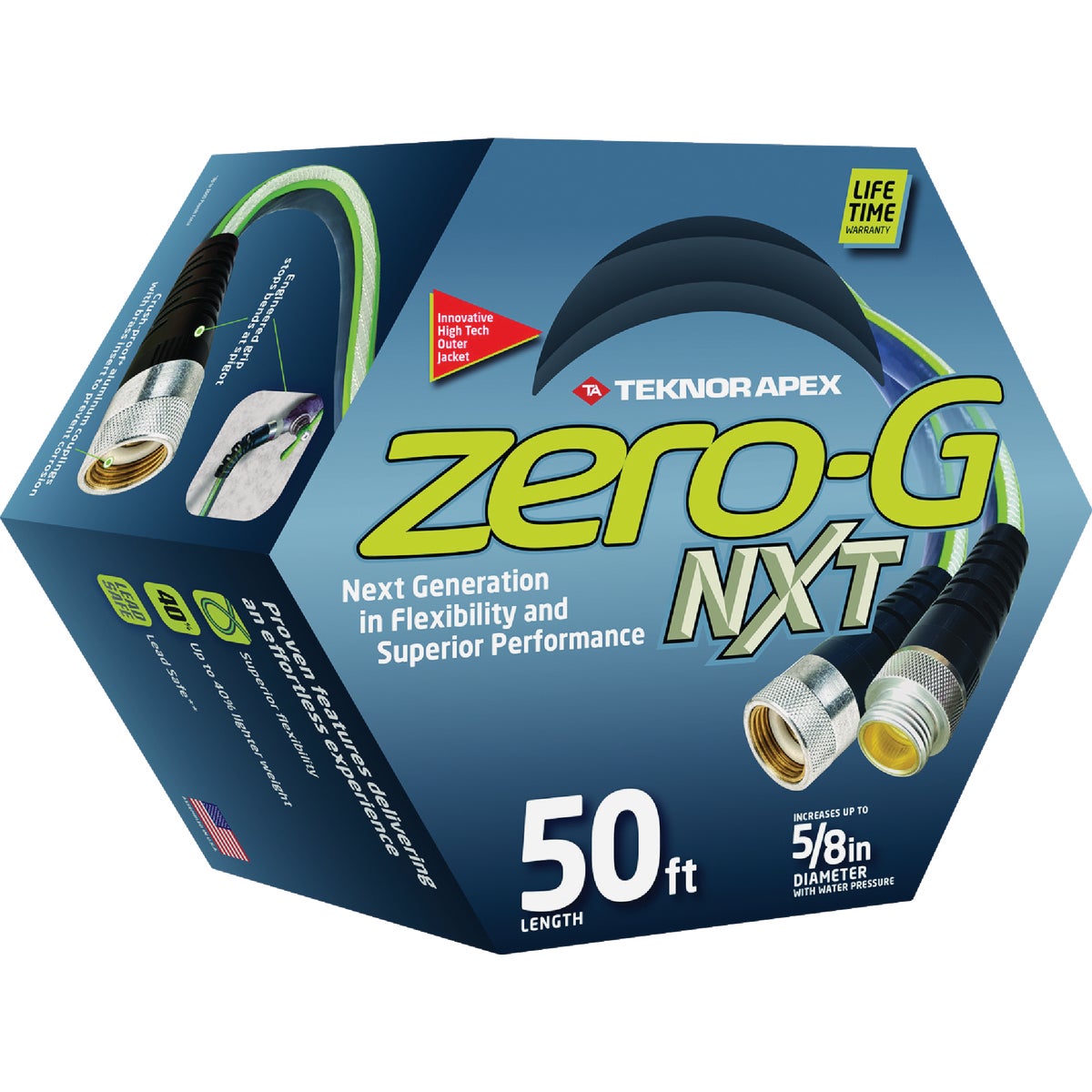 Teknor Apex Zero-G NXT 5/8 In. Dia. x 50 Ft. Garden Hose