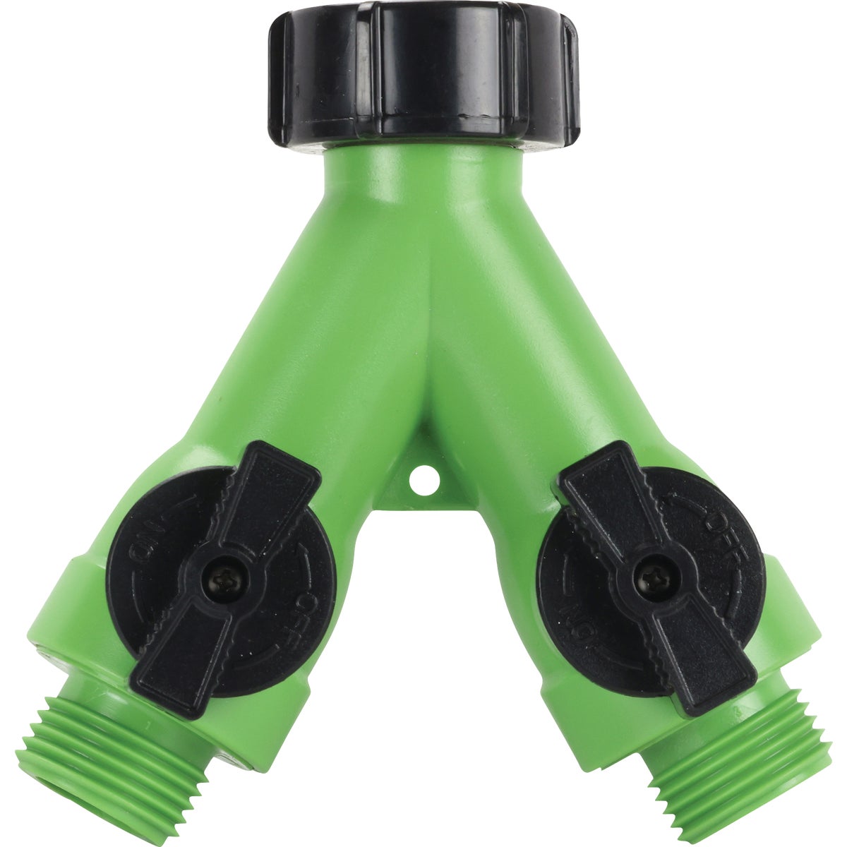 Green Thumb 2-Way Full Flow Poly Manifold Hose Shutoff