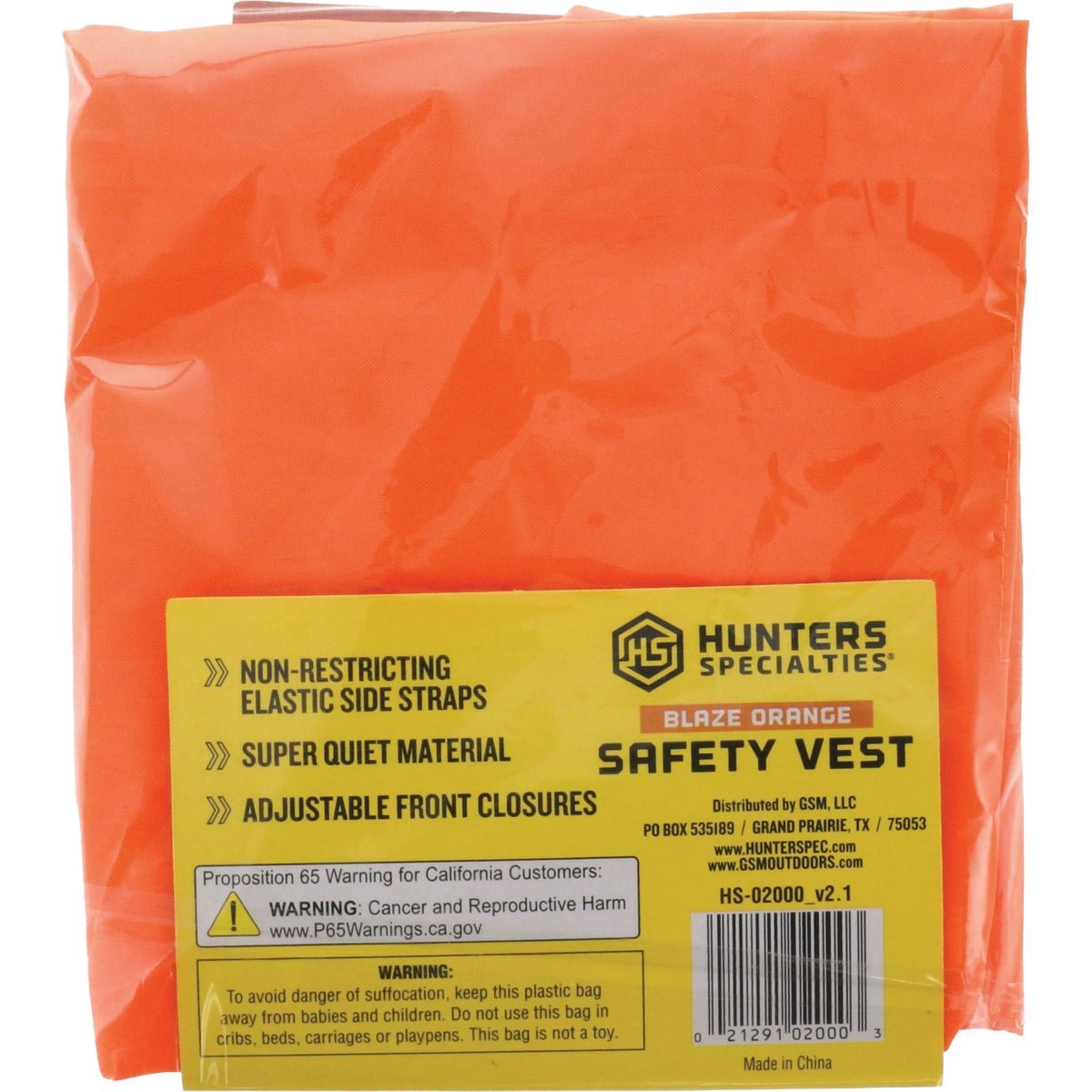 Muddy Adult Blaze Orange Safety Vest Image 4