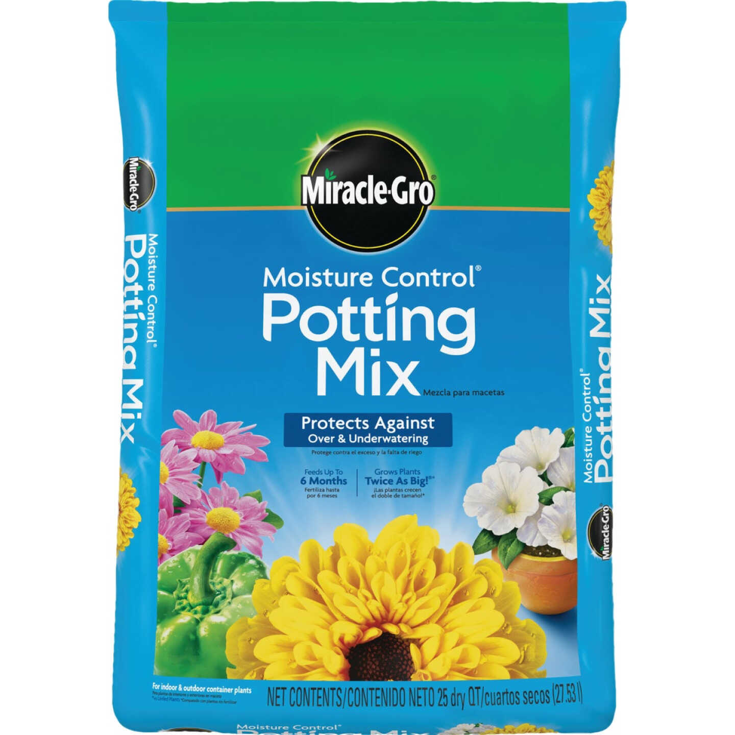 Miracle-Gro Moisture Control 25 Qt. Potting Mix Image 1