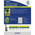 Tenax 2 Ft. H. x 15 Ft. L. Plastic Hardware Netting Garden Fence, Black Image 5