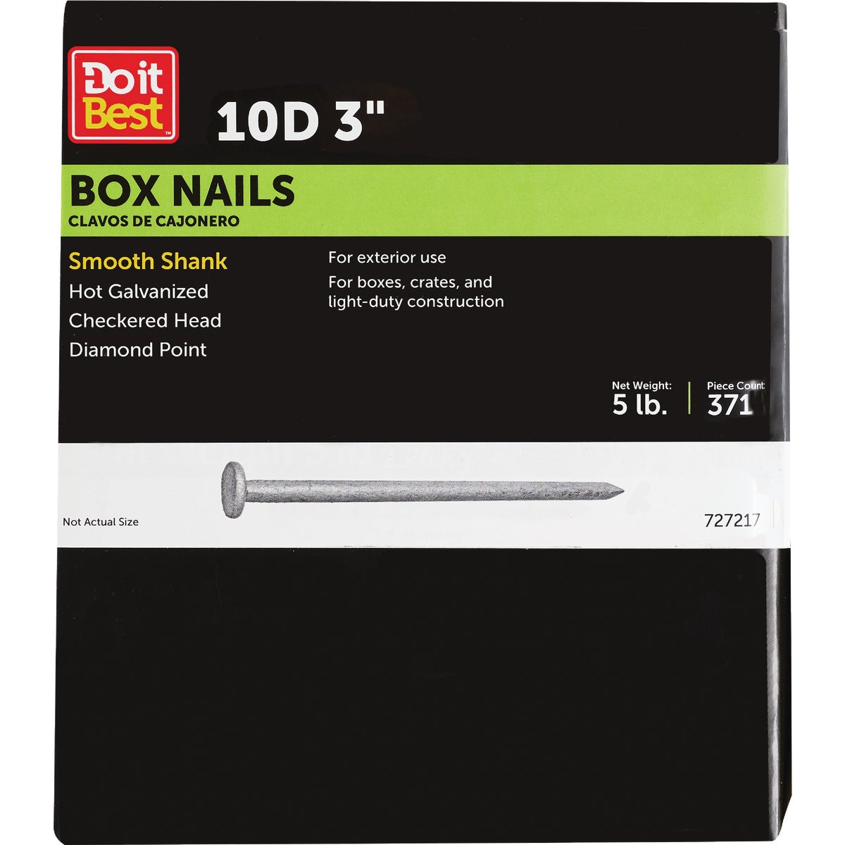 Do it 10d x 3 In. 10-1/2 ga Hot Galvanized Box Nails (470-Count, 5 Lb.)