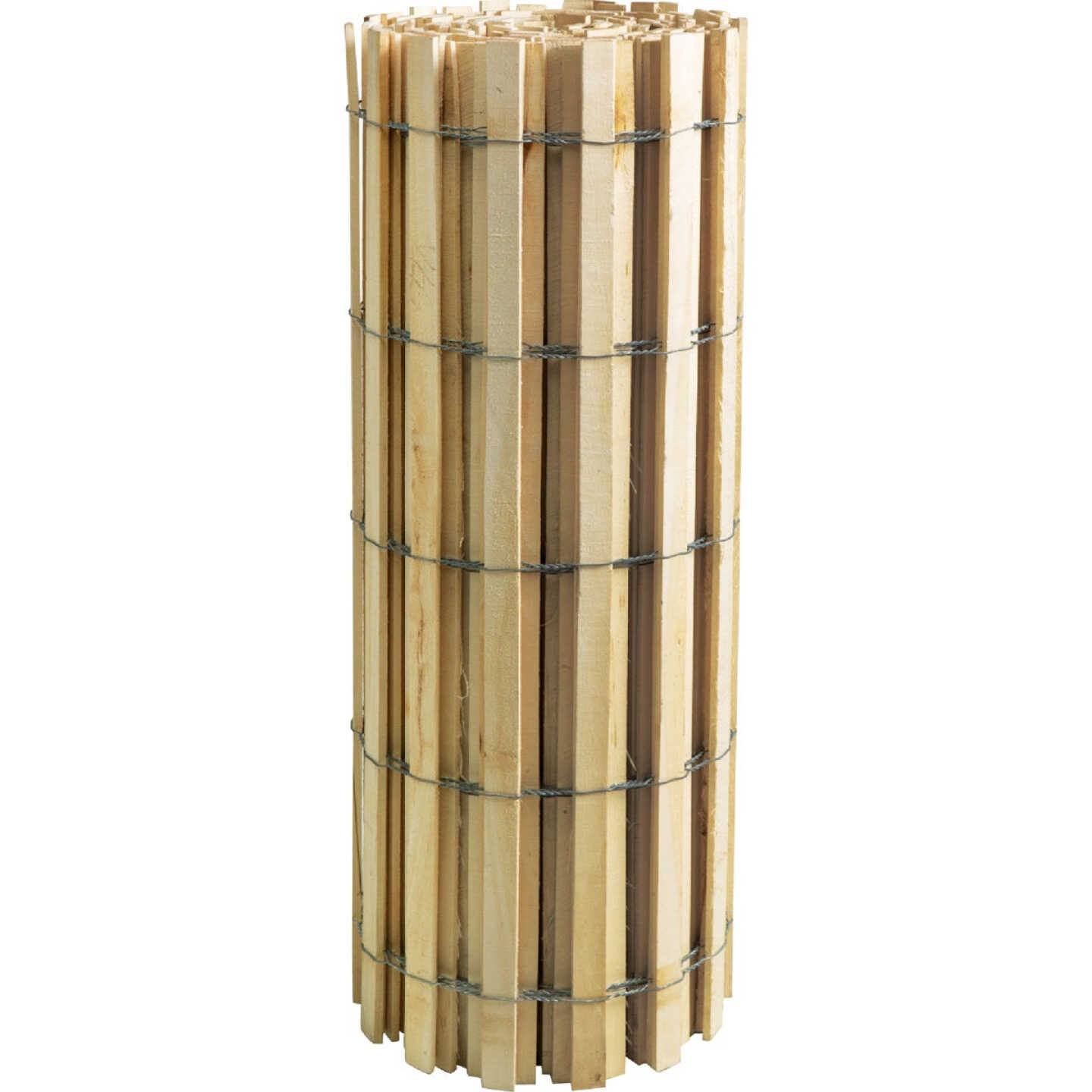 Nuvo Iron 4 Ft. H. x 50 Ft. L. 5 Wood Snow & Sand Control Fence, Natural Image 1