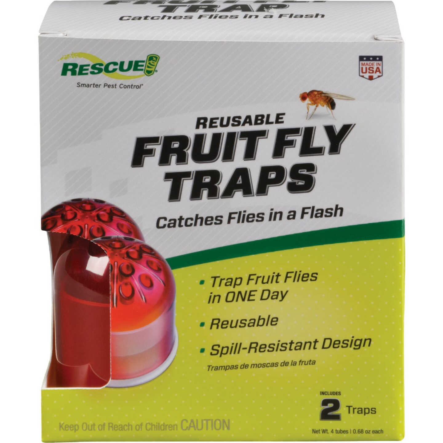 Rescue Reusable Fruit Fly Trap (2-Pack) Image 1