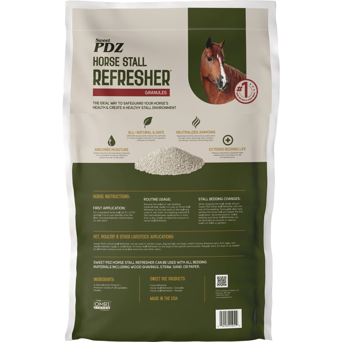 Sweet PDZ 40 Lb. Horse Stall Refresher Granules Image 2