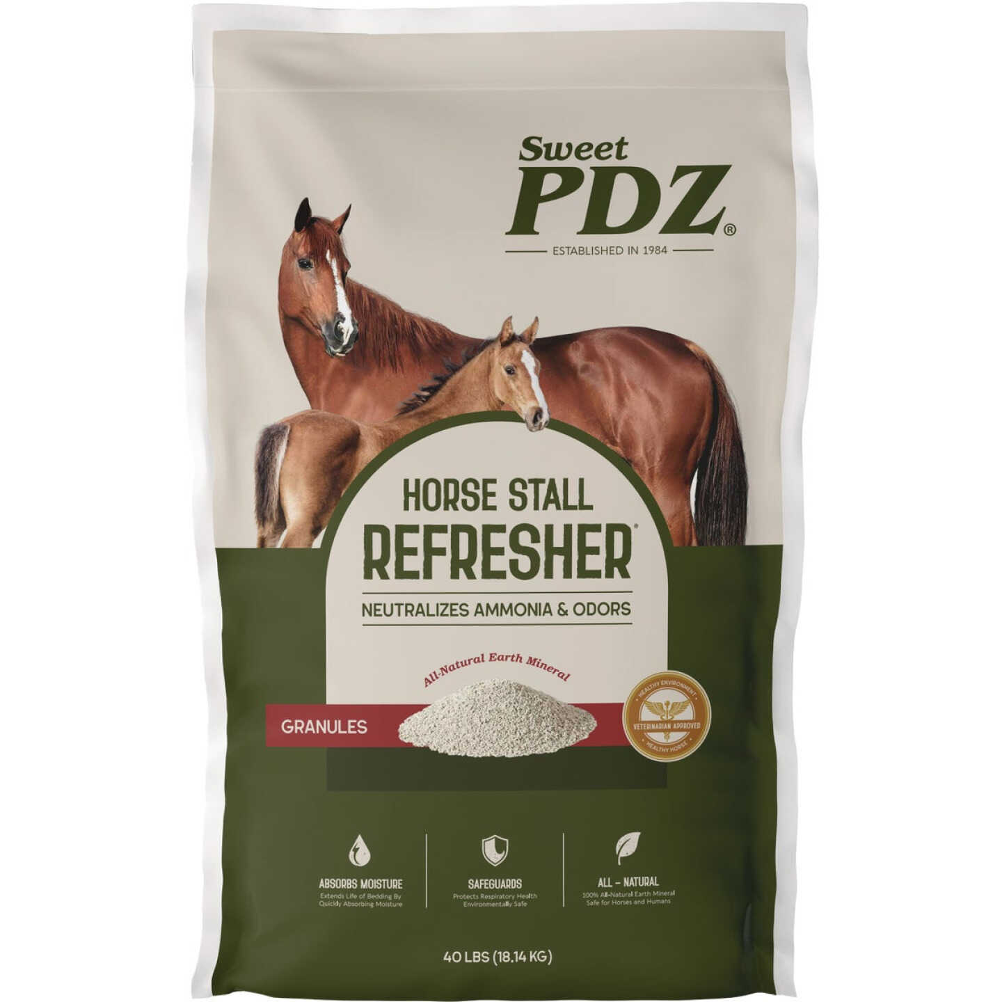 Sweet PDZ 40 Lb. Horse Stall Refresher Granules Image 1