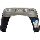 Petmate Easy Reach Diner Oval Extra Large Elevated Pet Food Dish Image 3