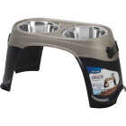 Petmate Easy Reach Diner Oval Extra Large Elevated Pet Food Dish Image 1