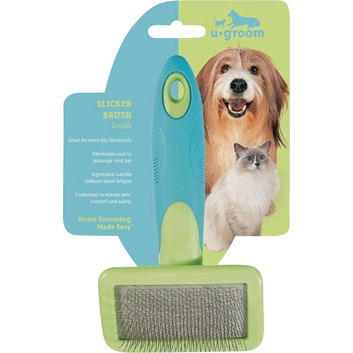U-groom Small Slicker Pet Brush, 6-3/4 In. x 3-3/4 In. Image 2