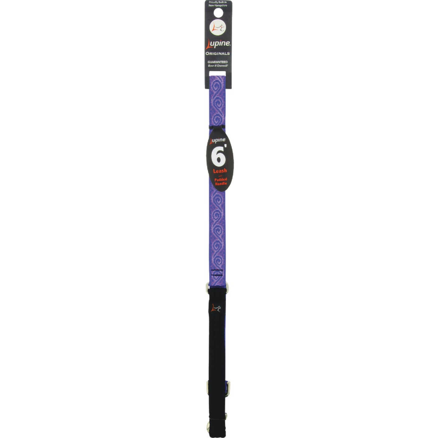 Lupine 3/4 In. x 6 Ft. Woven Pattern Jellyroll Dog Leash Image 1