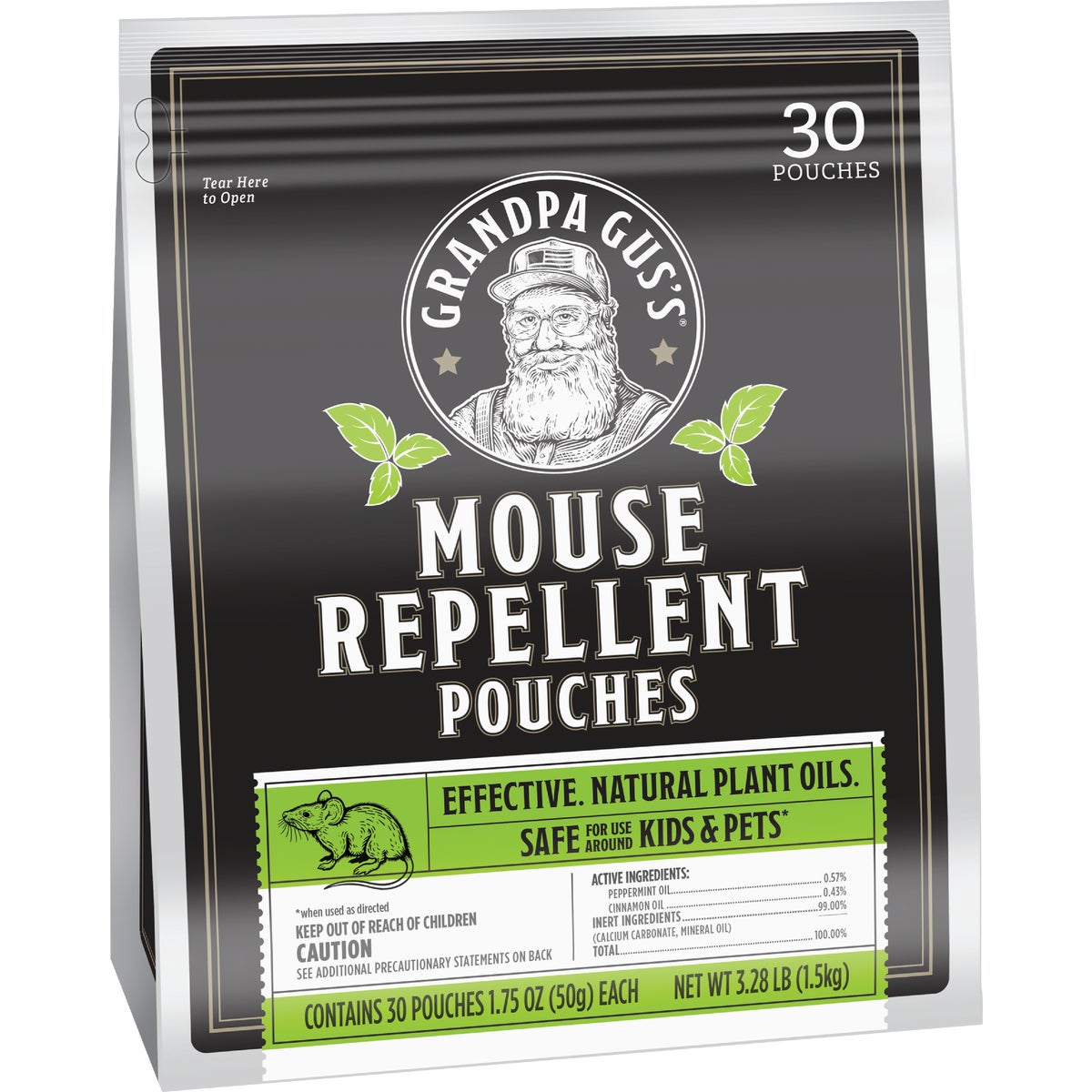 Grandpa Gus's Granular All Natural Mouse Repellent Pouch (30-Pack)