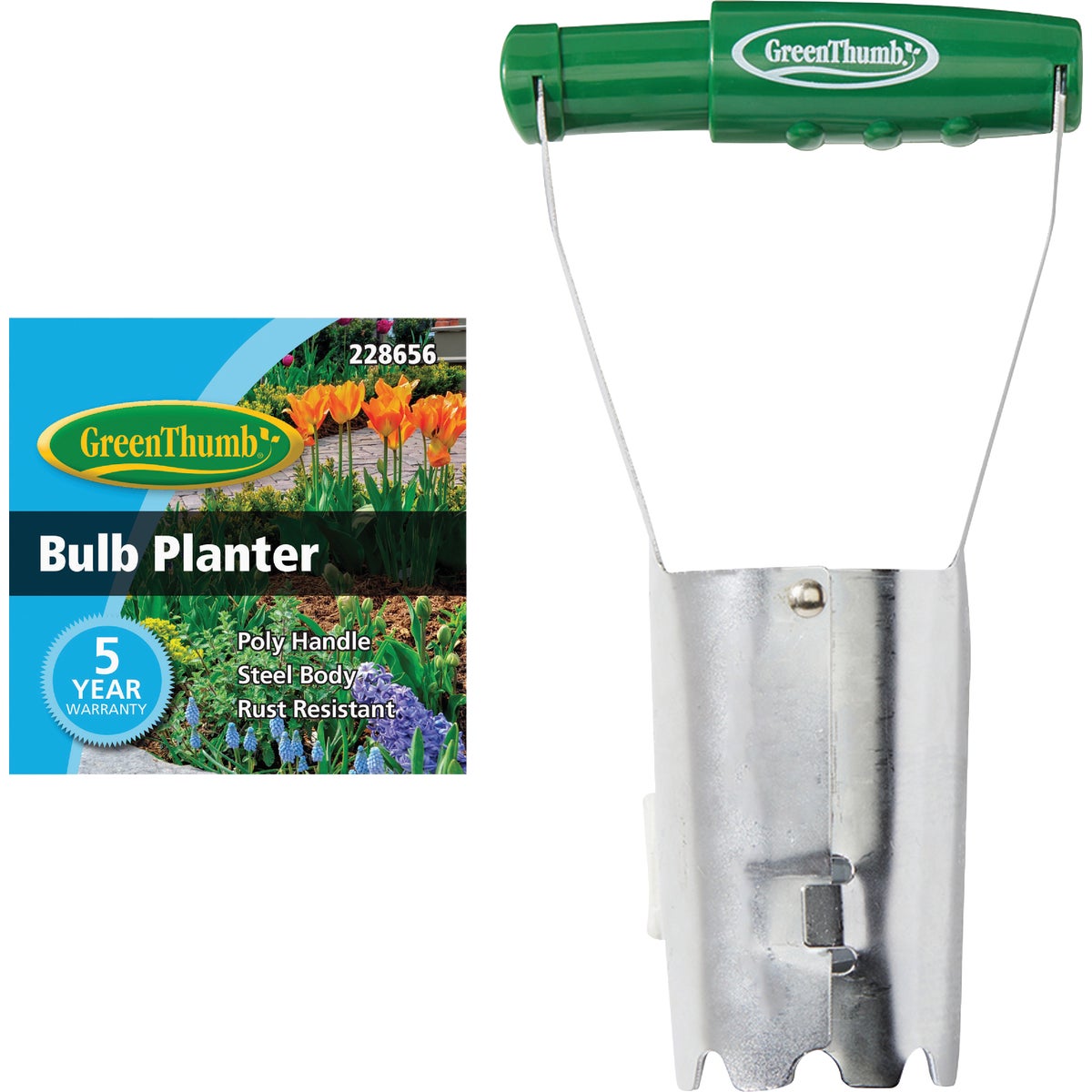 Green Thumb Bulb Planter with Ergonomic Handle Image 2