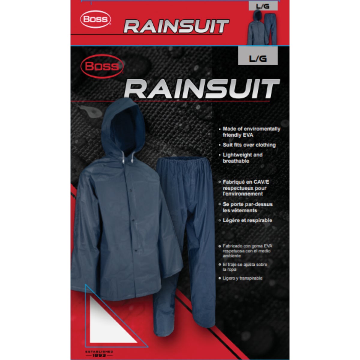 Boss Large EVA Rain Suit Image 2