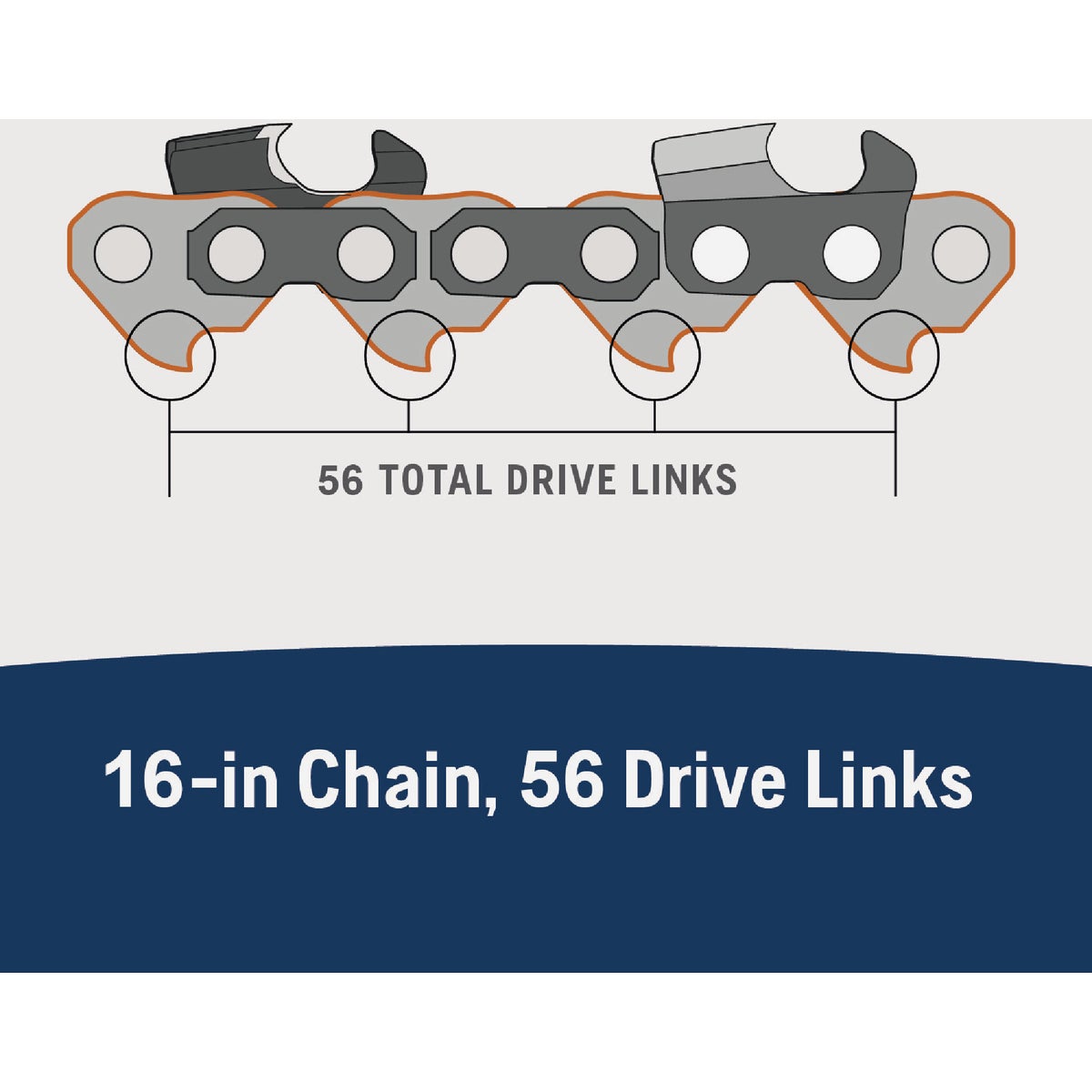Husqvarna X-Cut 16 In. 56-Link Chainsaw Chain Image 2
