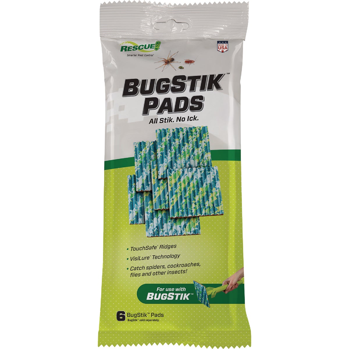 Rescue BugStik Glue Bug Trap Refill Pads (6-Pack)