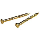 Hillman Anchor Wire 7/8 In. 13 ga Brass Plated Trim Nails (27-Count, 1 Oz.) Image 1
