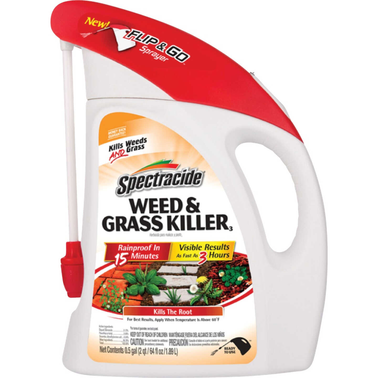 Spectracide Flip N' Go 64 Oz. Ready To Use Battery Powered Sprayer Weed and Grass Killer Image 1