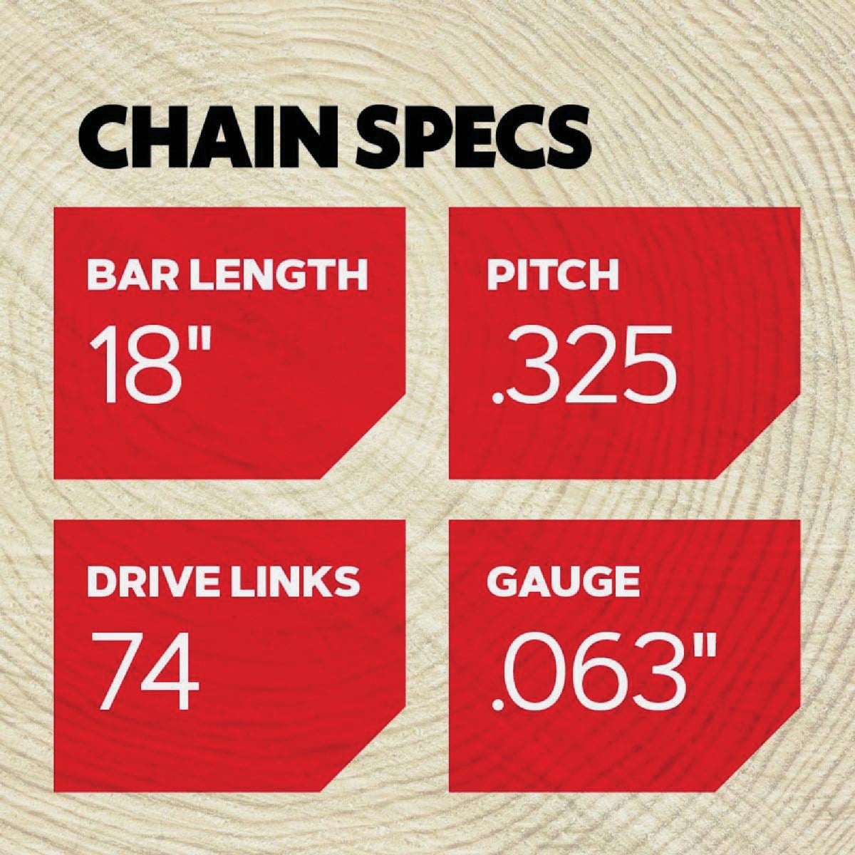 Oregon AdvanceCut 18 In. 74 Drive Links Bar & L74 Chain Replacement Combo Image 2