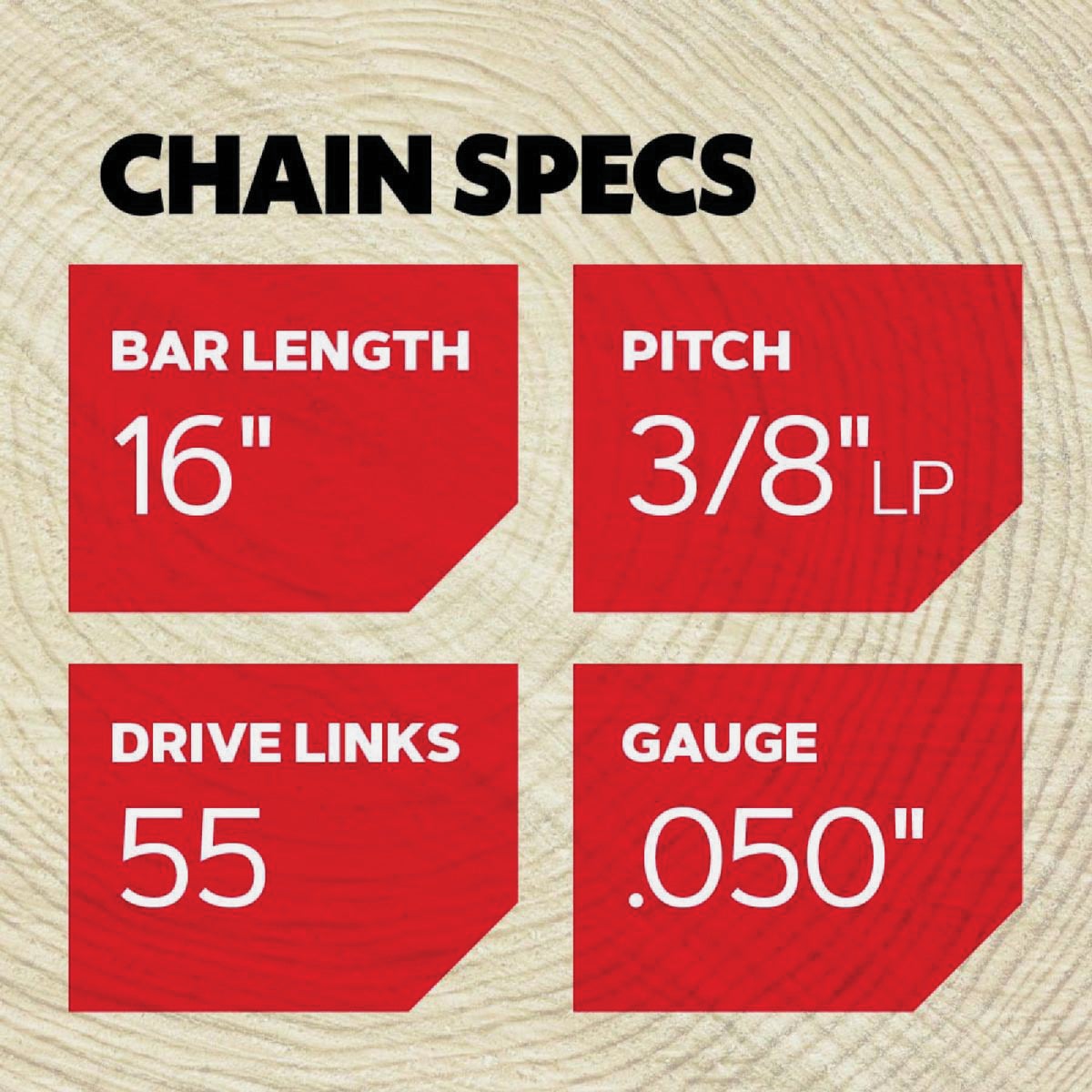 Oregon AdvanceCut 16 In. 55 Drive Links Bar & S55 Chain Replacement Combo Image 2