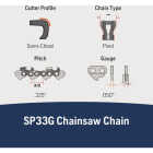 Husqvarna X-Cut 18 In. 72-Link Chainsaw Chain Image 3