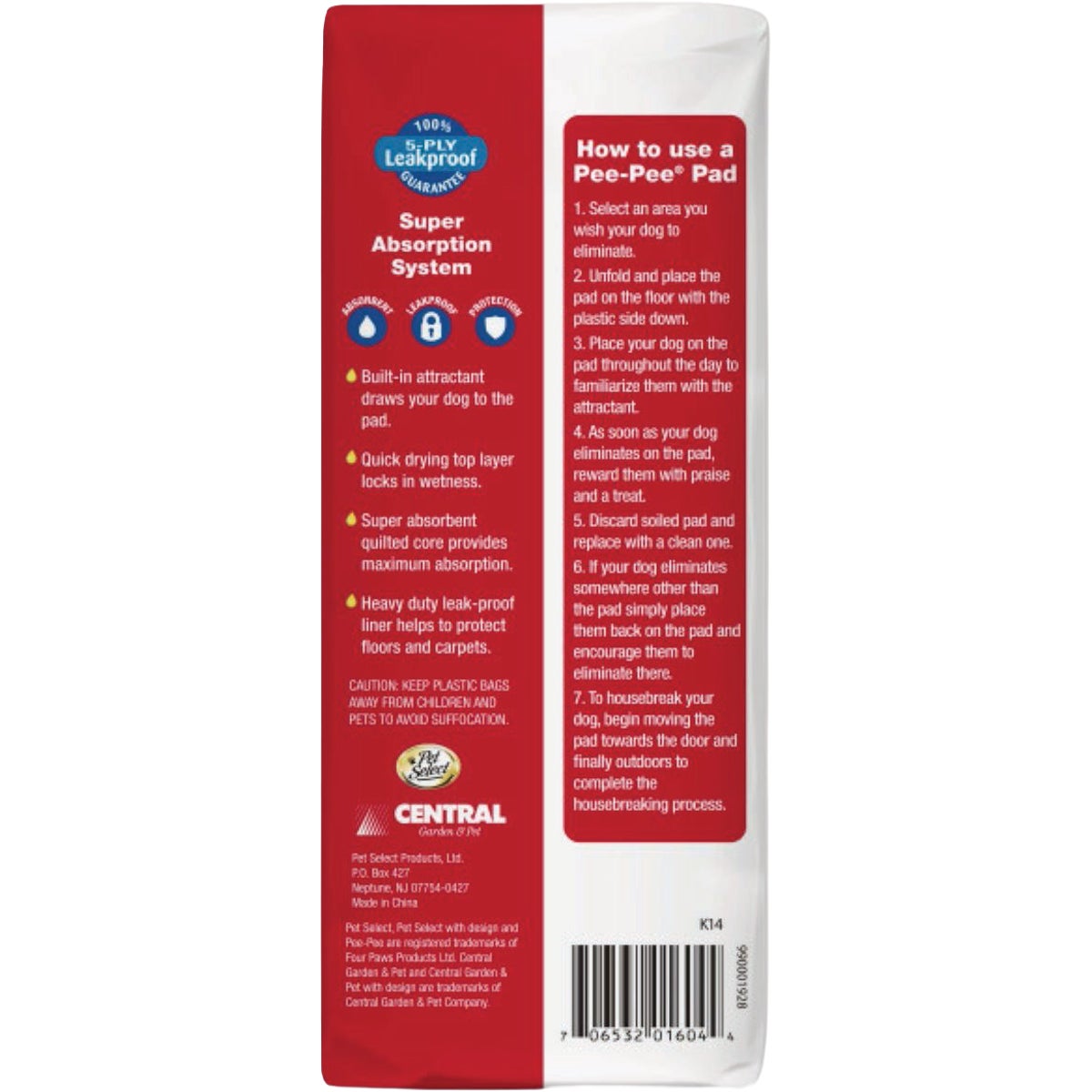 Four Paws Pet Select 22 In. x 22 In. Pee Pee Pads (14-Pack) Image 2