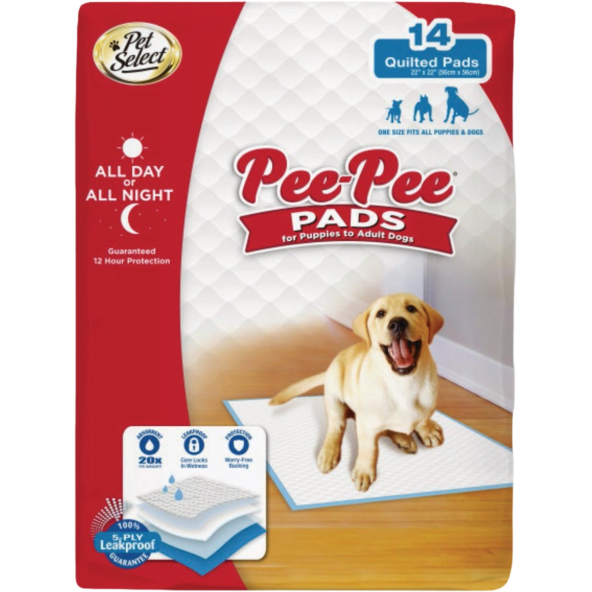 Four Paws Pet Select 22 In. x 22 In. Pee Pee Pads (14-Pack)