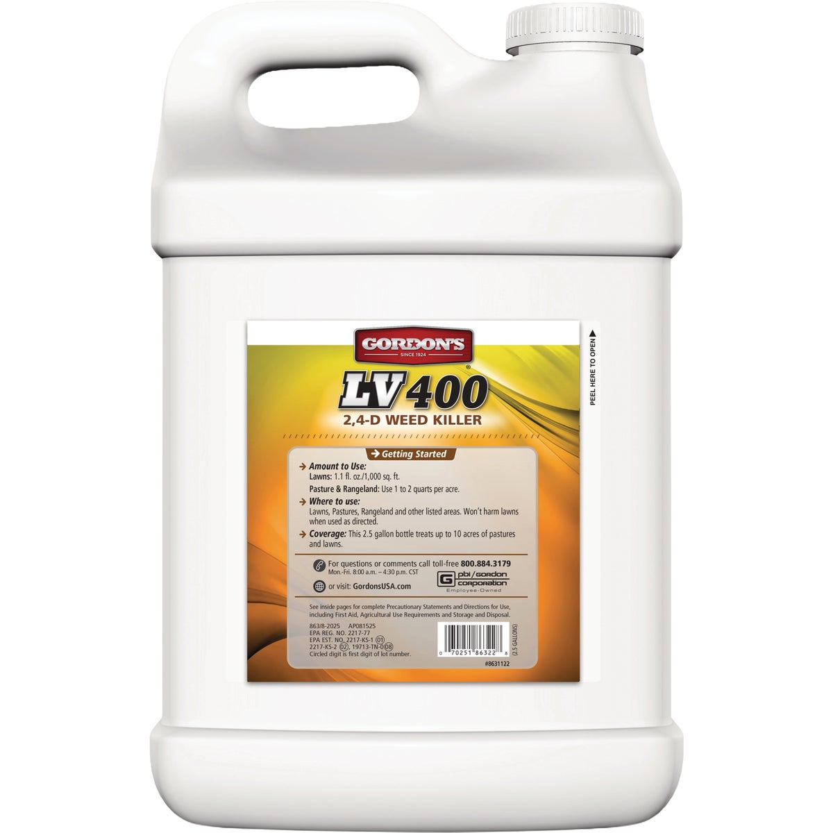 Gordon's LV400 2.5 Gal. Concentrate 2,4-D Weed Killer Image 2
