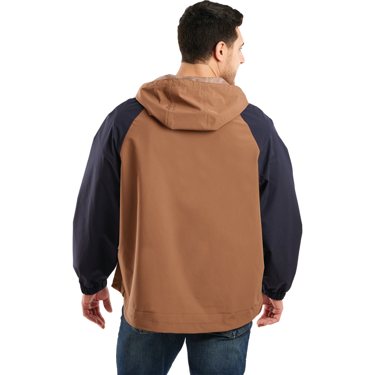 Berne Weather Warrior Men's XL Navy Driftwood Packable Rain Jacket Image 5