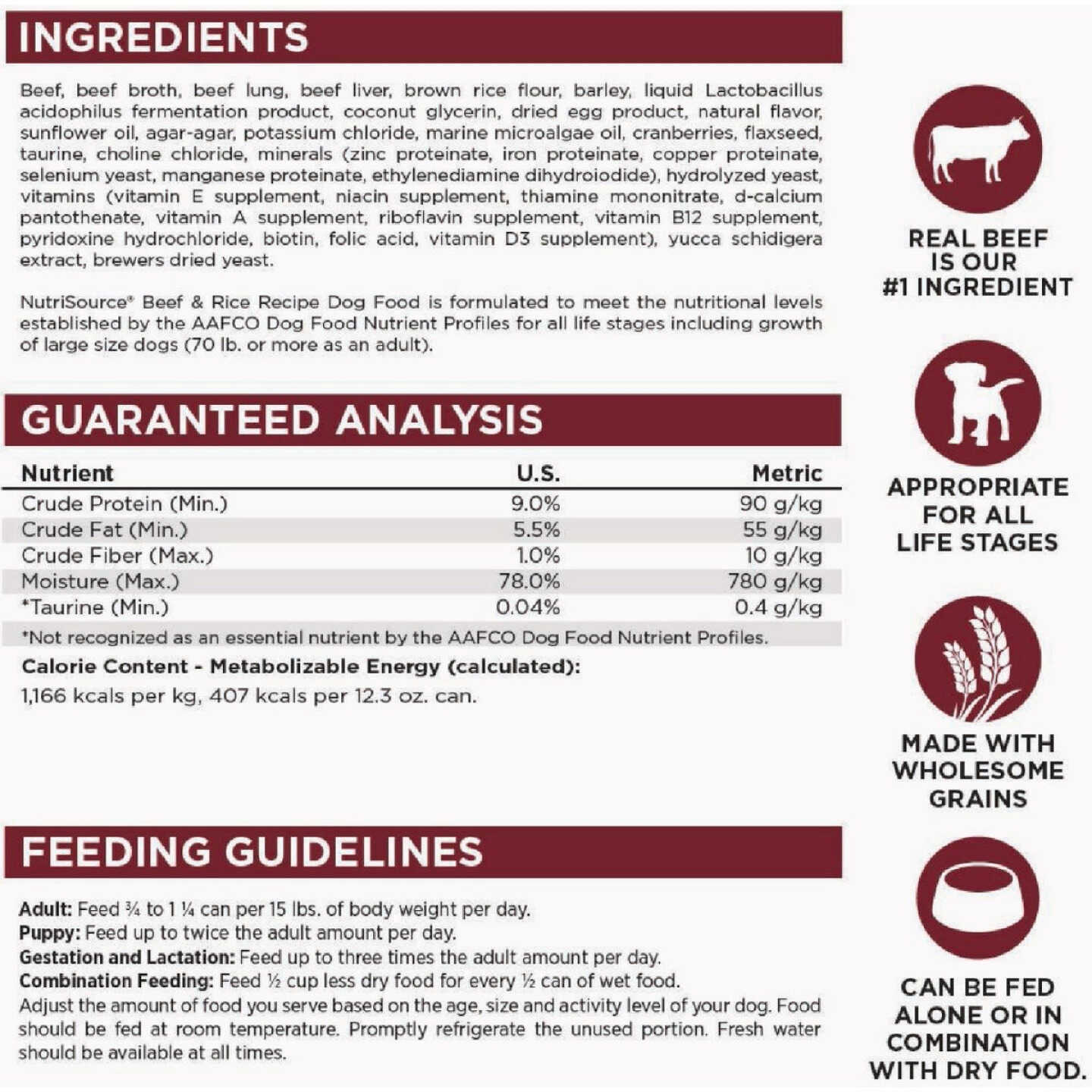 NutriSource 12.3 Oz. Turkey & Rice Recipe Wet Dog Food Image 5