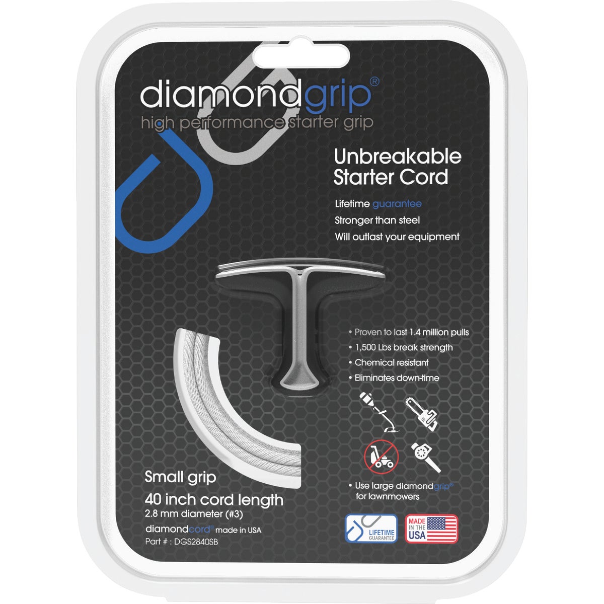 Diamondgrip High Performance 40 In. Small Starter Rope