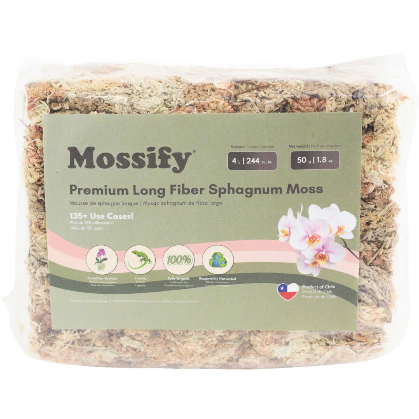 Mossify 1.8 Oz. Premium Natural Sphagnum Moss Image 1