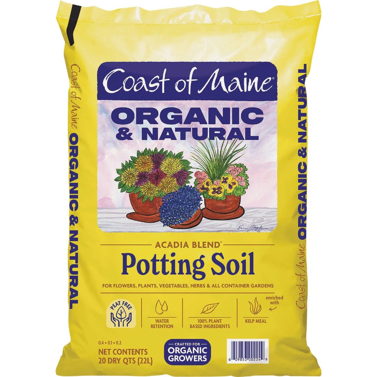 Coast of Maine Acadia Blend 20 Qt. Organic & Natural Potting Soil Image 1