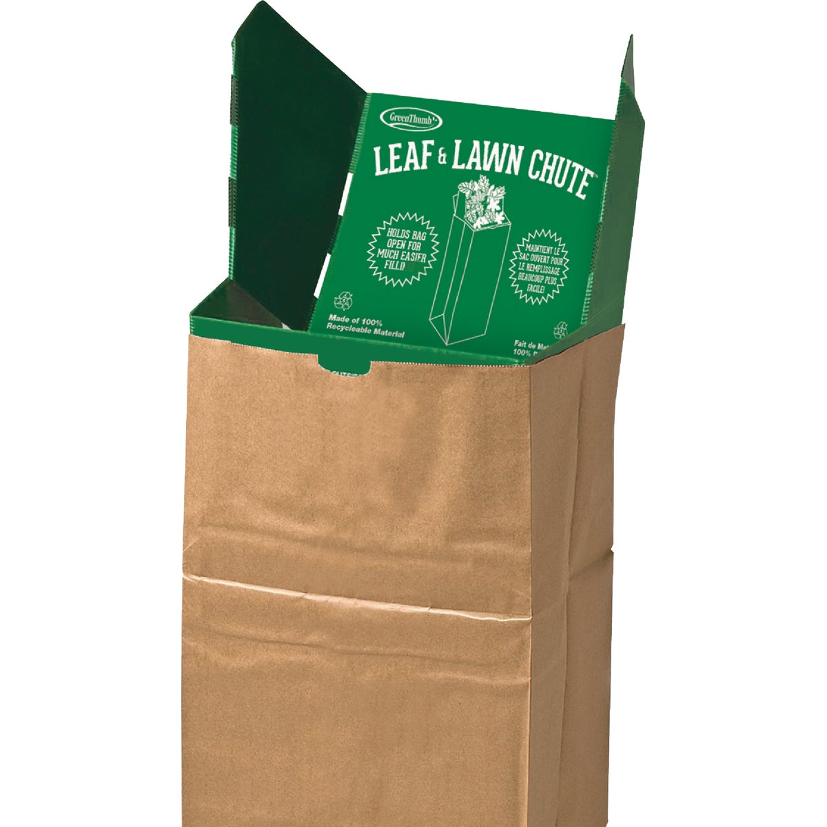 Green Thumb 30 Gal. Corrugated Plastic Lawn & Yard Bag Holder Image 4