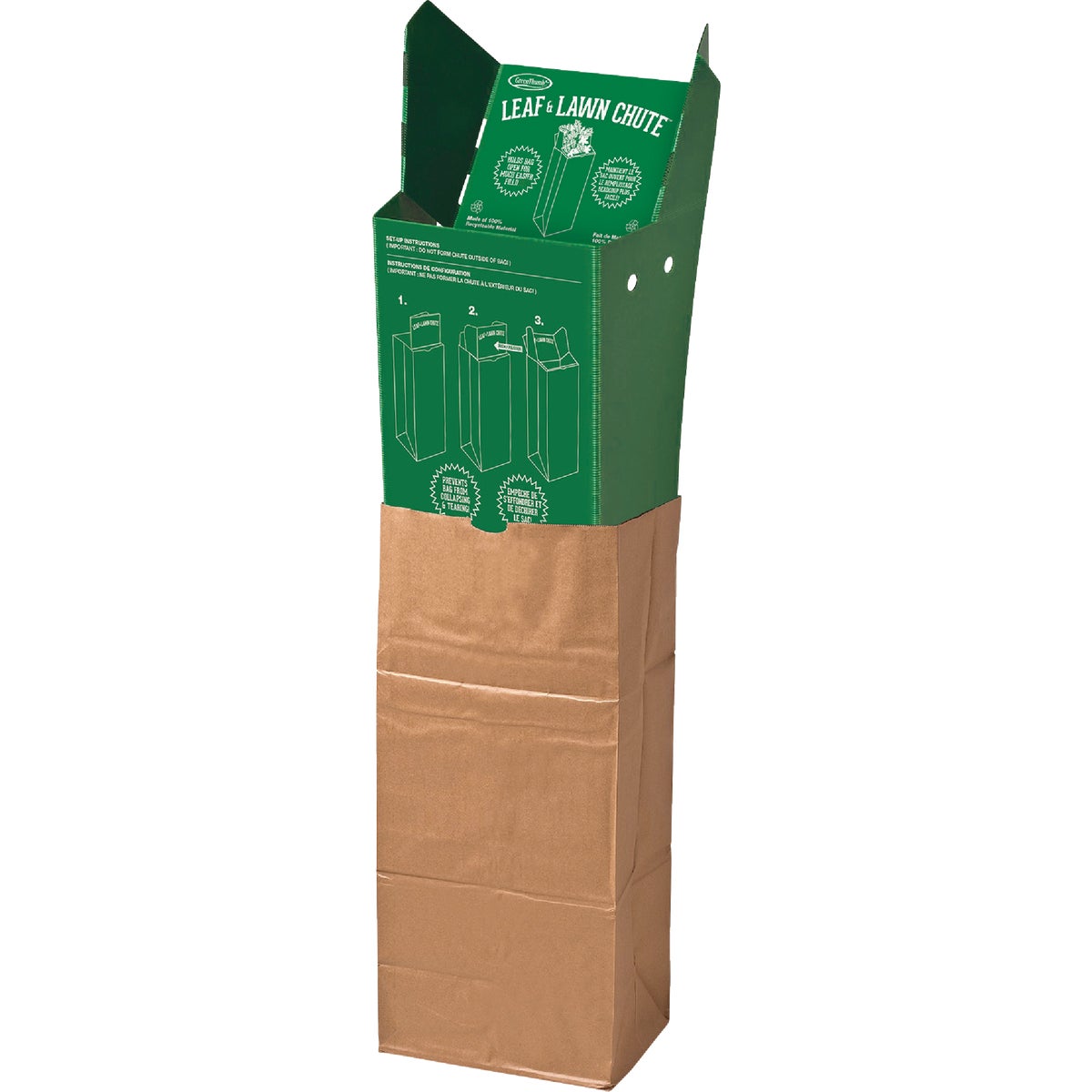 Green Thumb 30 Gal. Corrugated Plastic Lawn & Yard Bag Holder Image 3