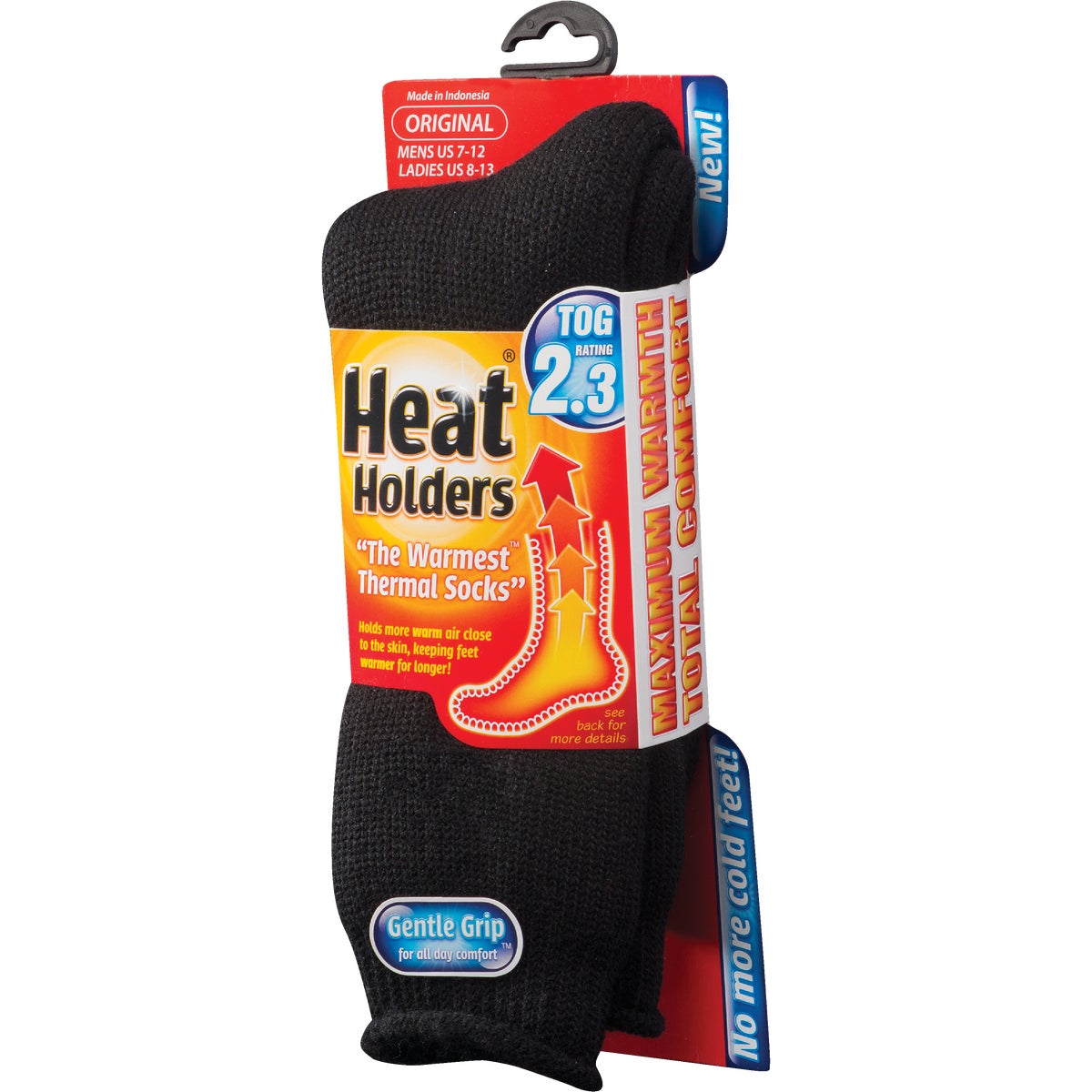 Heat Holders Men's 7 to 12 Black Thermal Sock Image 2