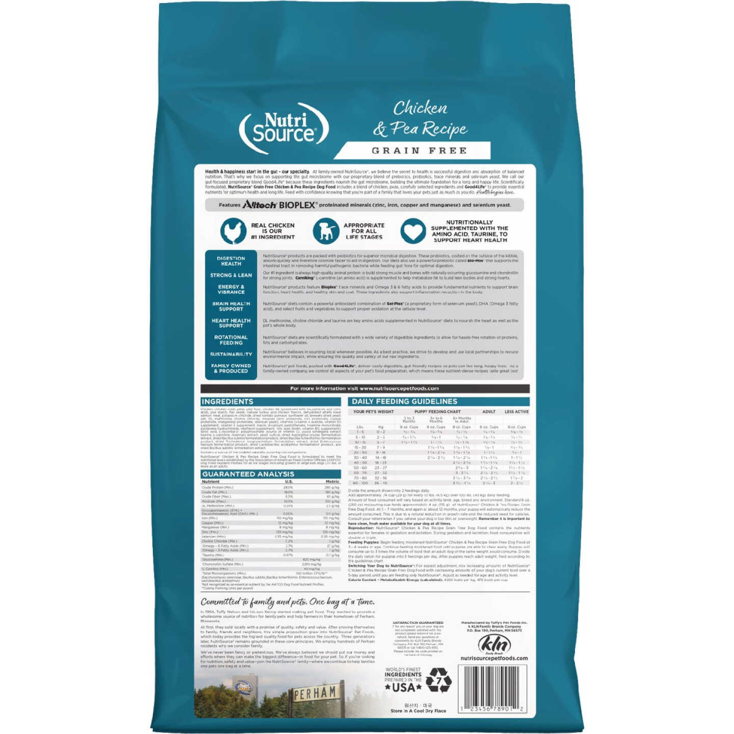 NutriSource 26 Lb. Chicken & Pea Recipe Grain Free Dog Food Image 7
