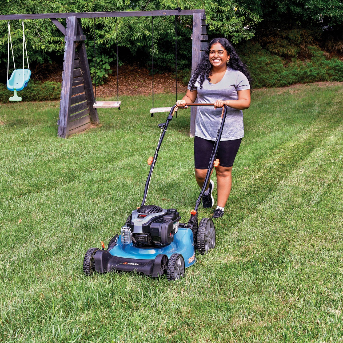 Senix 21 In. 140cc 4-Cycle 3-In-1 Push Gas Lawn Mower Image 3