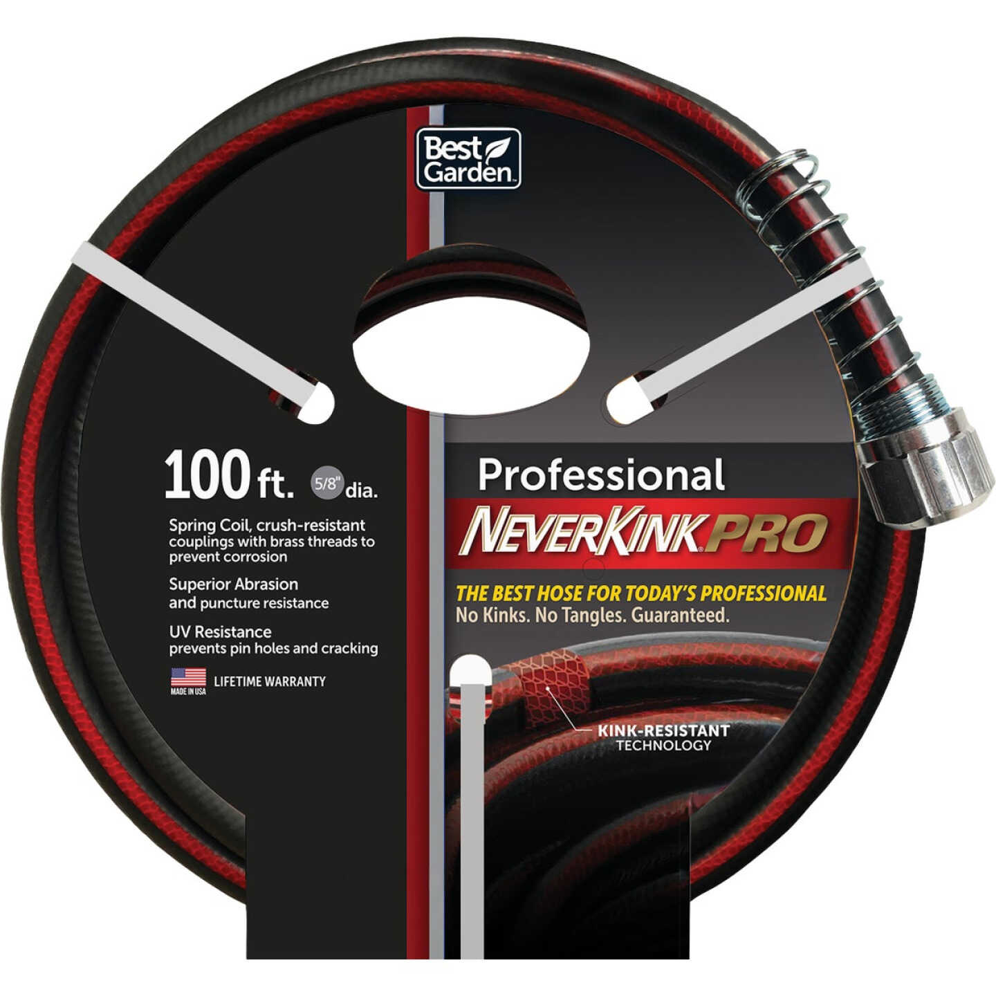 Best Garden NeverKink PRO 5/8 In. Dia. x 100 Ft. Professional Duty Garden Hose Image 1