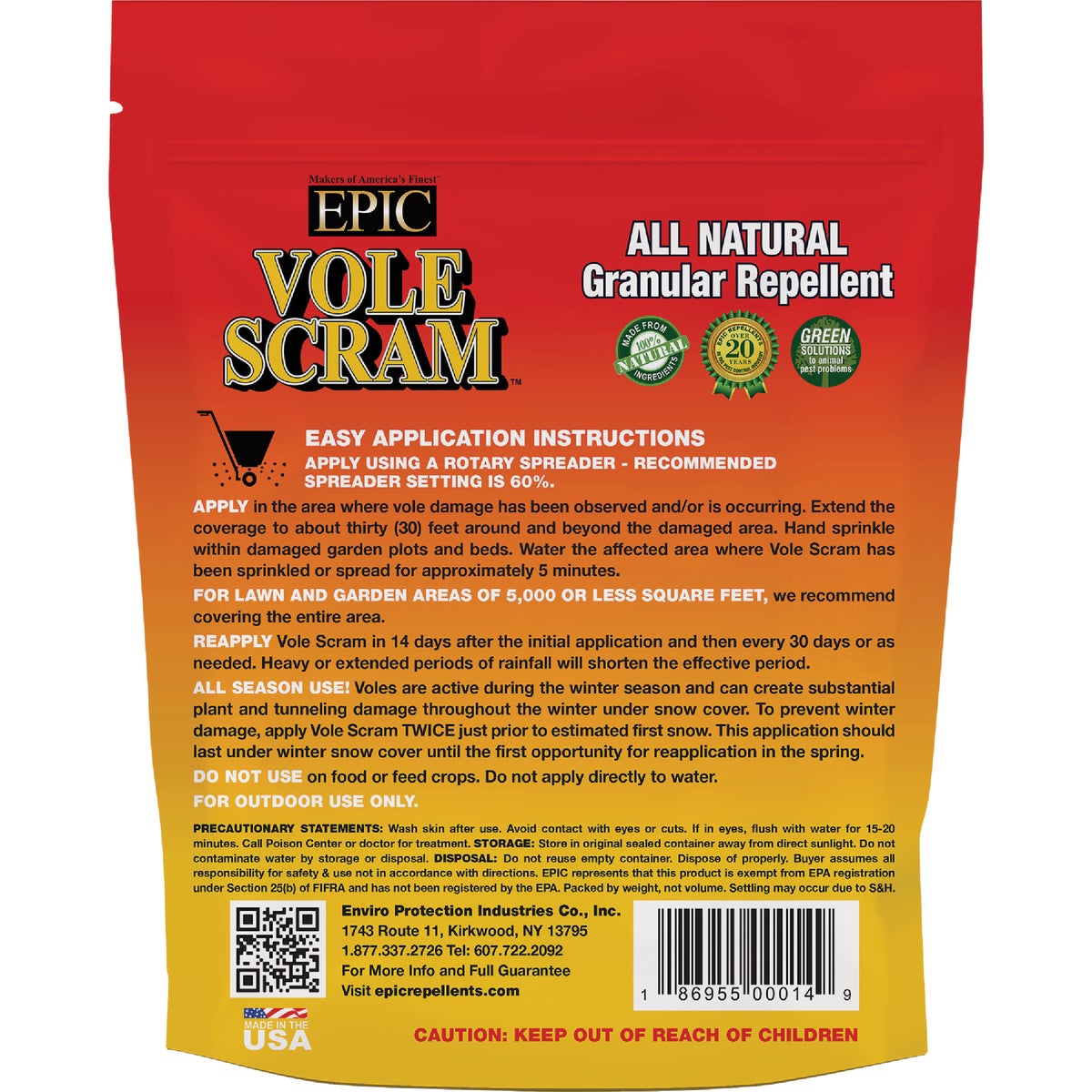 Vole Scram 6 Lb. Granular Organic Vole Repellent Image 2
