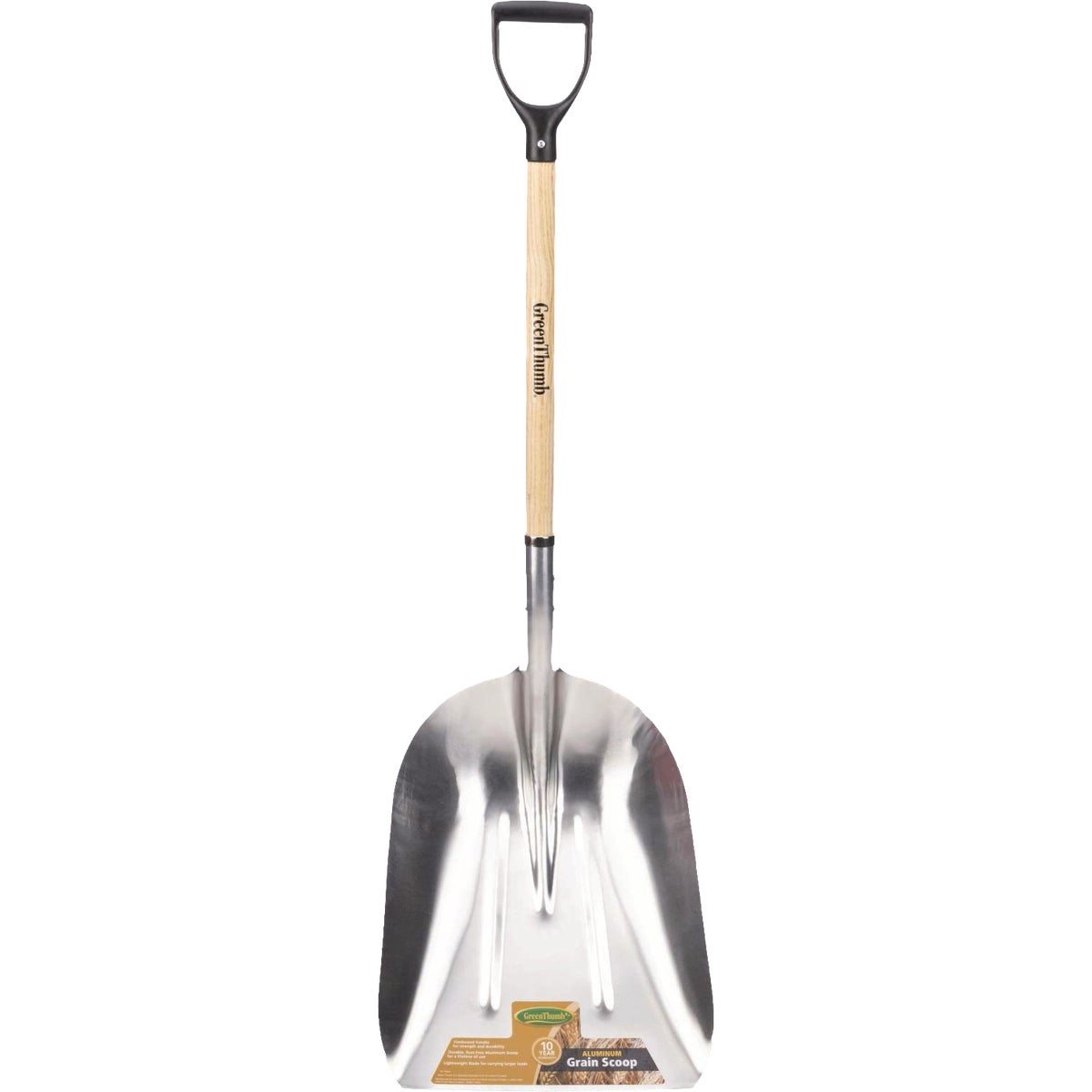 Green Thumb 14 In. Wood D-Grip Handle Aluminum Grain Scoop